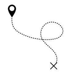 Map Navigation Line Icons