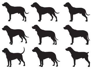 PLOT HOUND DOG SILHOUETTE