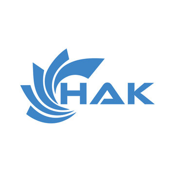 HAK letter design. HAK letter technology logo design on white background. HAK Monogram logo design for entrepreneur and business