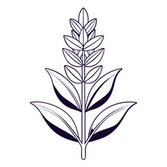 black and white leaves