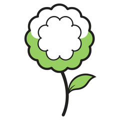 vector illustration of a flower