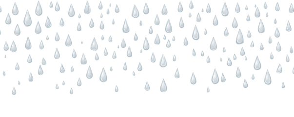 Light gray teardrop-shaped elements scattered across a black background