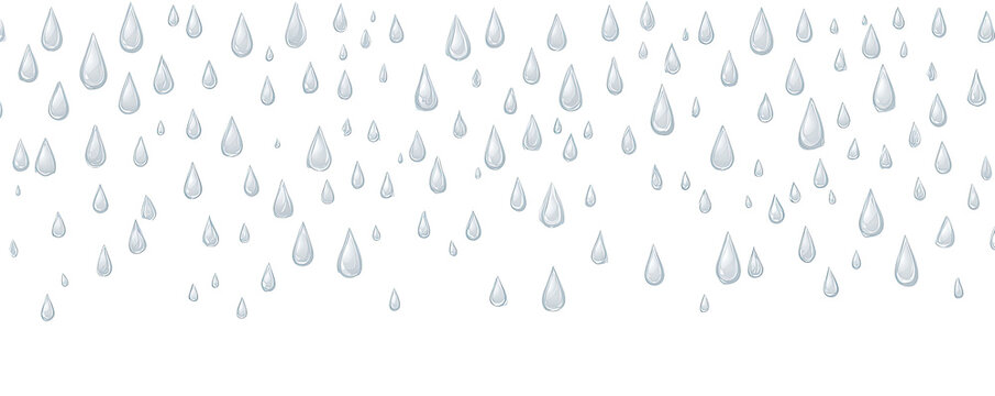 Light gray teardrop-shaped elements scattered across a black background