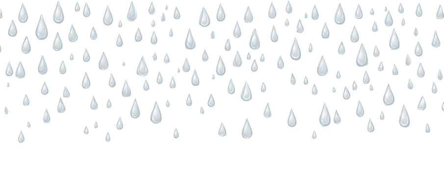 Light gray teardrop-shaped elements scattered across a black background