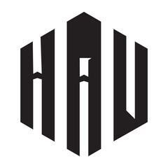 HAV letter design. HAV letter technology logo design on white background. HAV Monogram logo design for entrepreneur and business