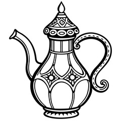 teapot with a cup