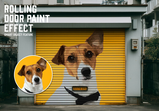 Rolling Door Paint Effect