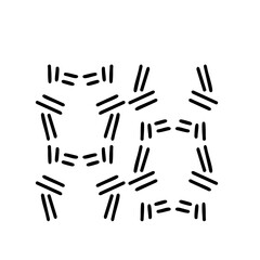 Abstract Geometric Pattern of Parallel Lines, Black and White