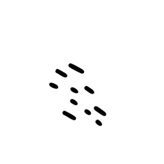 Minimalist Hand-Drawn Dash Pattern on White Background