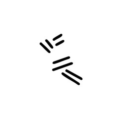 Simple Line Art: Abstract Geometric Symbol on White