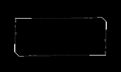 Sci fi futuristic user interface, HUD template frame design, Technology abstract background	
