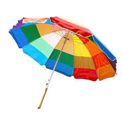 Obraz premium Colorful beach umbrella