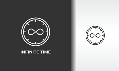 Infinite Time Vector, Icon Or Logo Sign Isolated Symbol Illustration