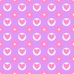 seamless pattern with hearts