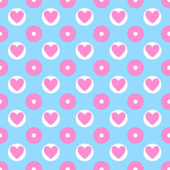 Pink heart pattern 