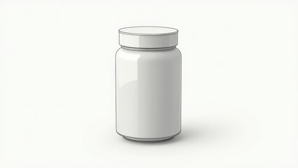 Empty bottle outline on a plain background.