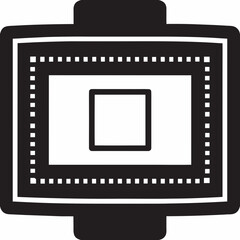 Abstract graphic design element in black and white with transparency