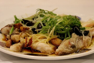 Chinese-Style Steamed Fish with Garlic, Ginger and Soy Sauce – Healthy Seafood Dish

