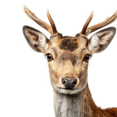 Obraz premium Close-up of a deer's head