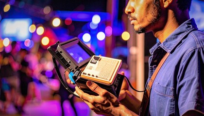 ancient electronic equipment and modern electronic 20
