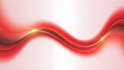A dynamic abstract background with glowing red waves and subtle light effects, conveying energy.