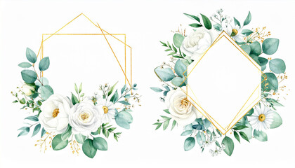 Wild field herbs flowers. Watercolor floral collection set - bouquets, borders, frames. Illustration green leaves, branches.. Wedding stationery, wallpapers, fashion, backgrounds.watercolor, leaf, 