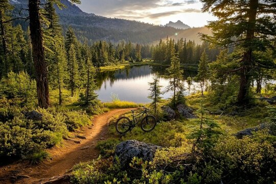 Conquer the challenging yet rewarding trail leading to Loon Lake.
