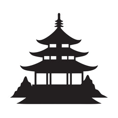 silhouette-japanese-temple-on-white-background-- (1).eps