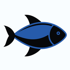 Fototapeta premium Fish Vector fish, sea, vector, animal, illustration, fishing, water, ocean, cartoon, shark, icon, nature, food, 