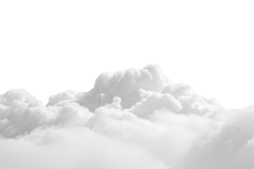 A monochrome cloud formation against a black background