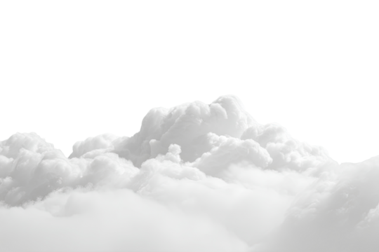 A monochrome cloud formation against a black background