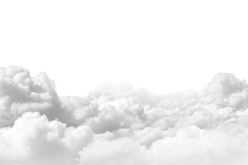 A cloud-filled sky, high angle view