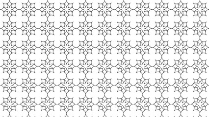 
Seamless modern vector wallpaper with abstract linear geometry in black over white, stylish and versatile pattern