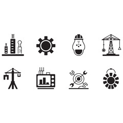 Fototapeta premium Vector ecology icon set for web design and business