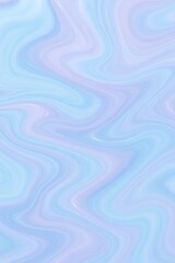 Fototapeta premium Pastel blue and purple liquid marble swirling together, forming sophisticated abstract design with smooth color blending