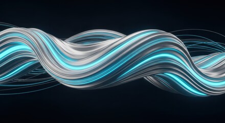 Futuristic Tech Background with Digital Elements and Glowing Lines