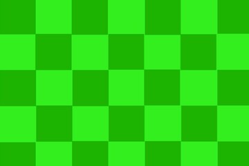 Green abstract background with checkered pattern like a chess board, this background is similar to a football field