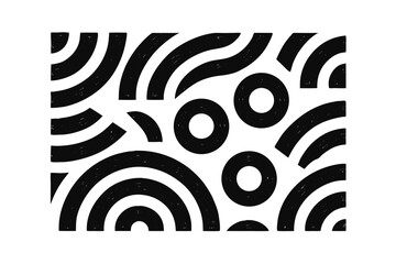 Abstract concentric circles arcs on pattern