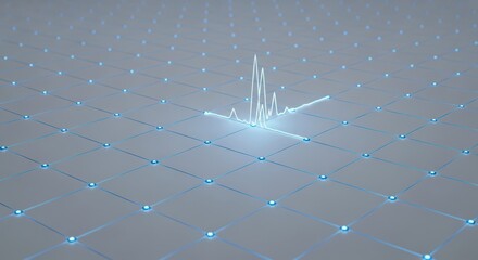 Futuristic Tech Background with Digital Elements and Glowing Lines