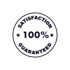 Minimal Guarantee Badge for Satisfaction 100 Percent Ecommerce Icon Flat Style