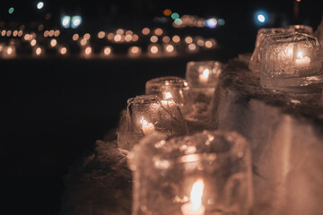 めむろ氷灯夜（北海道,芽室町,アイスキャンドル）Memuro Ice Candle Night...