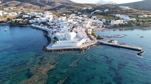Pollonia village, Milos island, Cyclades, Greece