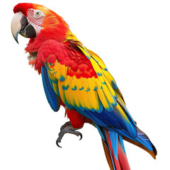 Obraz premium Colorful parrot profile