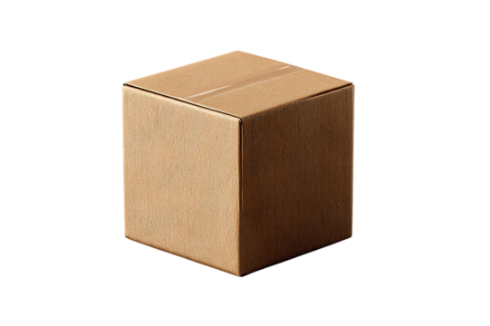 Elegant Brushed Bronze Cube: A Modern Decorative Accent Piece Isolated on transparent background, cutout	