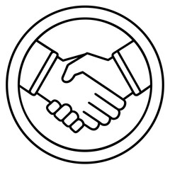 Agreement Icon Line Art