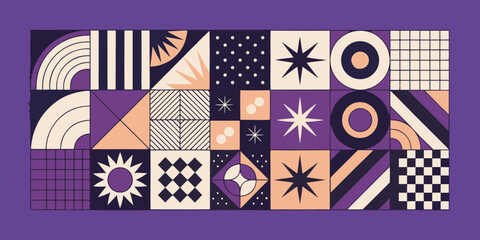 Obraz premium vector illustration of a seamless pattern