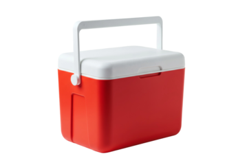 Red Cooler Box Insulated Portable Ice Chest Cold Storage Container