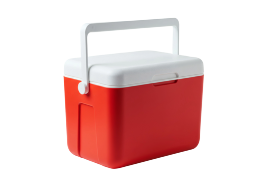 Red Cooler Box Insulated Portable Ice Chest Cold Storage Container