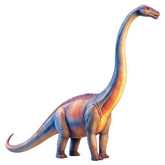 Obraz premium Majestic brachiosaurus dinosaur standing proudly isolated on transparent background
