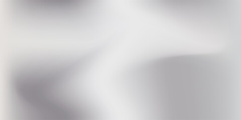 Silver foil background with metal mirror texture. Chrome gradient surface with light gloss. Modern trendy design in vector illustration